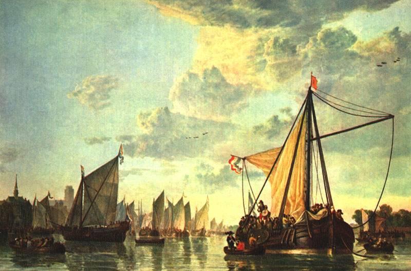 CUYP, Aelbert The Maas at Dordrecht  sdf oil painting image